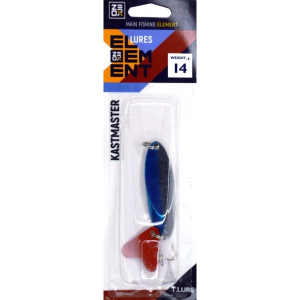Блешня для риболовлі, коливна, ZEOX Kastmaster, вага 14г, колір Silver-Blue